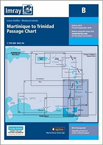 okumak Imray Chart B : Martinique to Trinidad Passage Chart