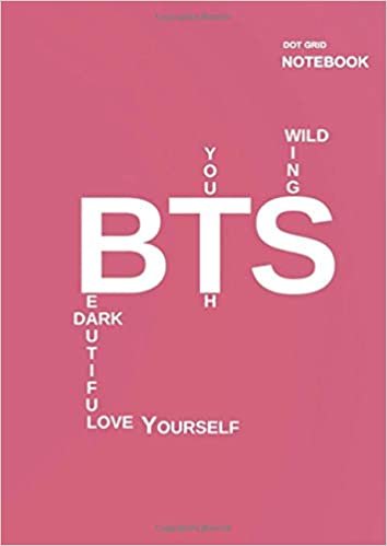 okumak Dot grid paper notebook: BTS Love yourself Cover, 110 Pages, A4 (8.27 x 11.69 inches), Dotted Pages.