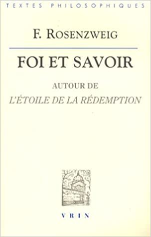 okumak Franz Rosenzweig: Foi Et Savoir: Autour de l&#39;Etoile de la Redemption (Bibliotheque Des Textes Philosophiques)