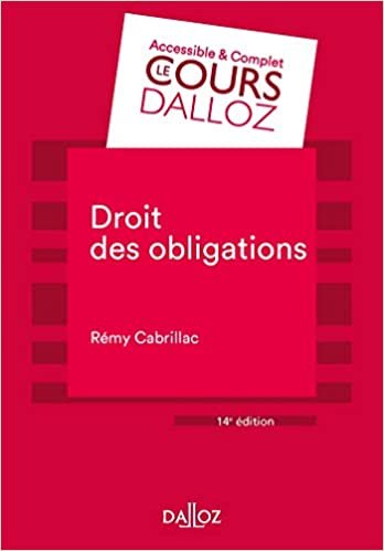 okumak Droit des obligations - 14e ed. (Cours)