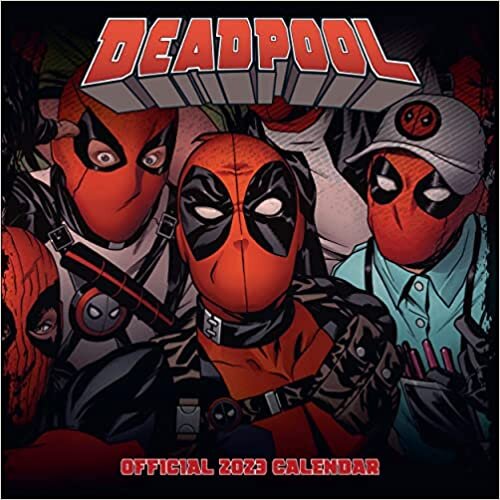 Deadpool 2023 Calendar, Month To View Square Wall Calendar, Official Product (Deadpool (Marvel) Calendar)