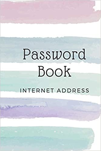 Password Book Internet Address: keep private information to website address, username, password, notes and phone book size 6"x9" make you easy to find.