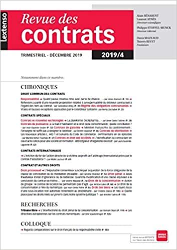 okumak Revue des contrats RDC N°4-2019