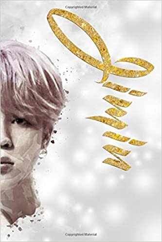 okumak Jimin: BTS Member Pop Art Face 100 Page 6 x 9&quot; Blank Lined Notebook Kpop Merch Journal Book for Army Fandom