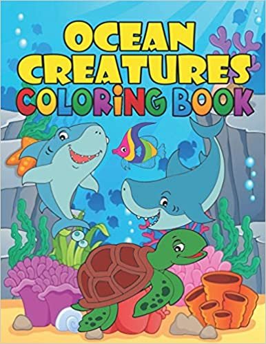 okumak ocean creatures coloring book:: sea animals coloring book for kids ages 4-12, Ocean Animals, Sea Creatures &amp; Underwater Marine Life,ocean creatures ... for Boys &amp; Girls (Underwater Coloring Books)