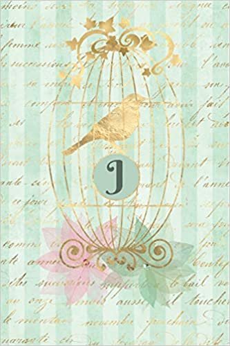 okumak Plan On It Undated 12 Month Weekly Planner Gilded Bird In A Cage Personalized Letter J: Personalized Organizer Calendar with Weekly Planner Pages With Lined Journal Notebook Pages