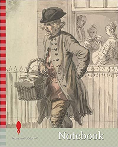okumak Notebook: London Cries: A Muffin Man, Paul Sandby RA, 1731-1809, British, ca. 1759, Watercolor, Pen and brown ink