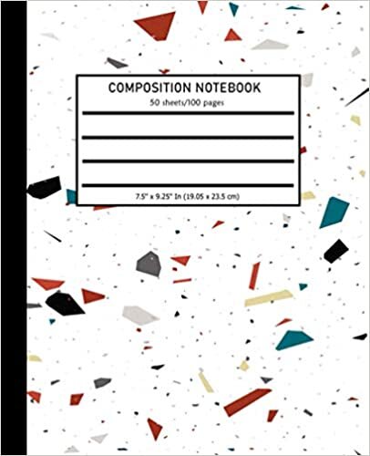 okumak Primary Composition Notebook: Terrazzo Texture Floor Tiles Background Composition Notebook, Primary Journal Grades K-2, Creative Notebook Early ... (Primary Journal 50 Sheets/100 Pages, Band 9)