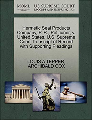 okumak Hermetic Seal Products Company, P. R., Petitioner, v. United States. U.S. Supreme Court Transcript of Record with Supporting Pleadings