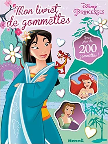 okumak Disney Princesses - Mon livret de gommettes (Mulan, Ariel, Belle)