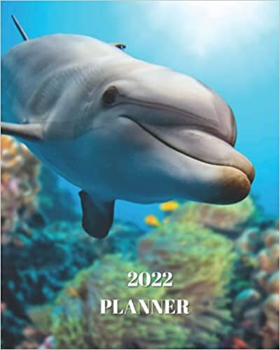okumak 2022 Planner: Underwater Reef Dolphin - Monthly Calendar with U.S./UK/ Canadian/Christian/Jewish/Muslim Holidays– Calendar in Review/Notes 8 x 10 in.- Ocean Animal Marine Life