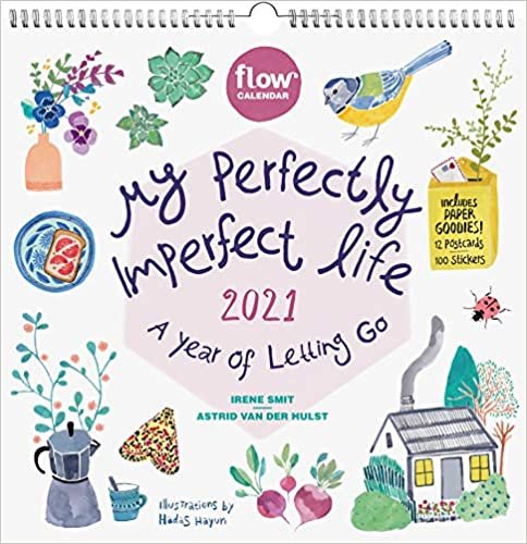 okumak My Perfectly Imperfect Life 2021 Calendar: A Year of Letting Go: Includes 12 Postcards and 100 Stickers
