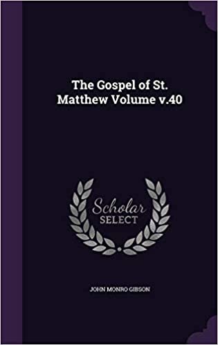 okumak The Gospel of St. Matthew Volume v.40