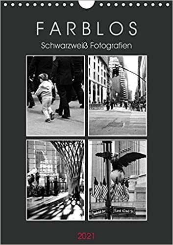 okumak F A R B L O S  -  Schwarzweiß Fotografien (Wandkalender 2021 DIN A4 hoch): Monochrom (Monatskalender, 14 Seiten )