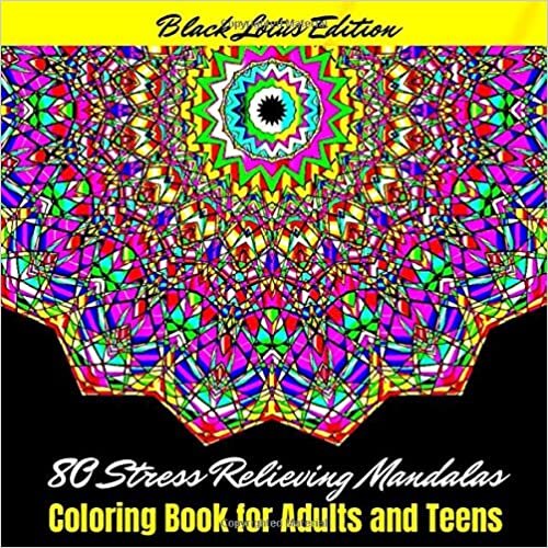 okumak 80 Stress Relieving Mandalas : Coloring Book for Adults and s: mandala coloring book for relaxation and mindfulness- coloring books for s anti ... for agers- coloring book adult mandala