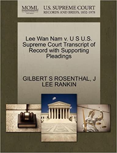 okumak Lee Wan Nam v. U S U.S. Supreme Court Transcript of Record with Supporting Pleadings