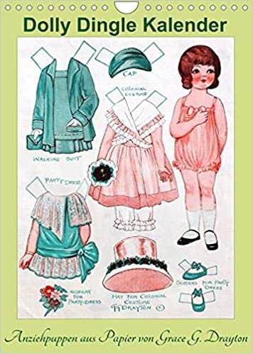 okumak Dolly Dingle Kalender - Anziehpuppen von Grace G. Drayton (Wandkalender 2022 DIN A4 hoch): Kalender mit 12 alten Dolly Dingle Anziehpuppen von Grace ... (Monatskalender, 14 Seiten ) (CALVENDO Kunst)