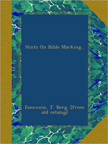 okumak Hints On Bible Marking..