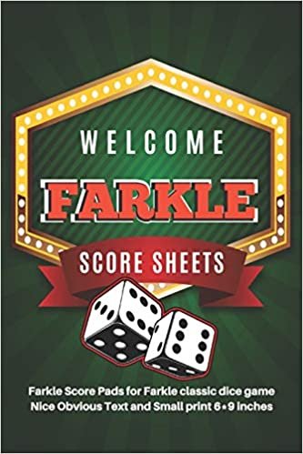 okumak Farkle Score Sheets: V.2 Elegant design Farkle Score Pads 100 pages for Farkle Classic Dice Game | Nice Obvious Text | Small size 6*9 inch (Gift) (F. Scoresheets)