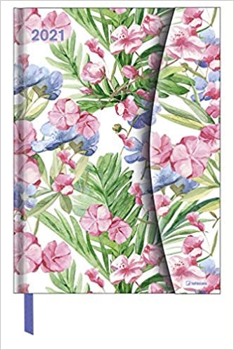 okumak Flower Fantasy 2021 - Diary - Buchkalender - Taschenkalender - 16x22: Magneto Diary