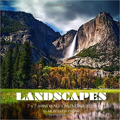 okumak Landscapes 7 x 7 Mini Wall Calendar 2020: 16 Month Calendar