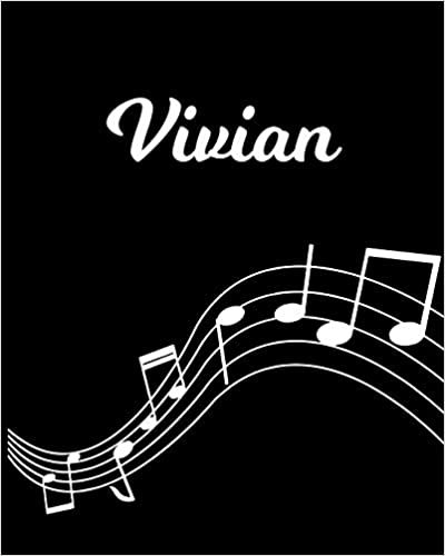 okumak Vivian: Sheet Music Note Manuscript Notebook Paper | Personalized Custom First Name Initial V | Musician Composer Instrument Composition Book | 12 ... Guide | Create Compose &amp; Write Creative Songs