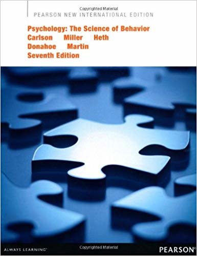 okumak Psychology: Pearson New International Edition: The Science of Behavior