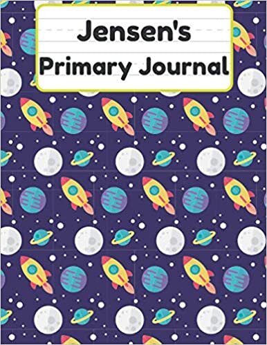 okumak Jensen&#39;s Primary Journal: Grade Level K-2 Draw and Write, Dotted Midline Creative Picture Notebook Early Childhood to Kindergarten
