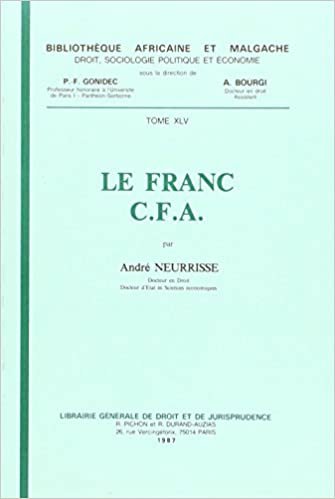 okumak Le franc C.F.A (Bibliothèque africaine et malgache)