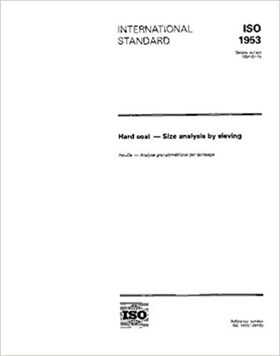 ISO 1953:1994, Hard coal -- Size analysis by sieving