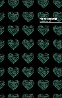 Heartstrings Lifestyle Journal, Blank Notebook, Dotted Lines, 288 Pages, Wide Ruled, 6" x 9" (A5) Hardcover (Black II)