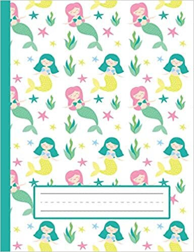 okumak Smiling, Dancing Mermaids - Mermaid Primary Story Journal To Write And Draw For Grades K-2 Kids: Standard Size, Dotted Midline, Blank Handwriting Practice Paper With Picture Space For Girls, Boys