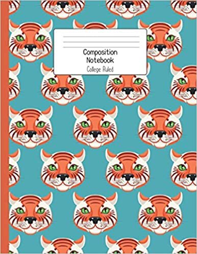 okumak Composition Notebook College Ruled: Funny Tiger Notebook | Cute College Ruled Journal for school, college, take notes | For s, students, teachers, ... Gift or Birthday Present for Adults and Kids