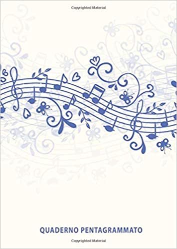 okumak Quaderno pentagrammato con chiave di basso: Quaderno di musica con pentagramma musicale. Pentagramma con chiave di basso o di fa. Formatp A4. 100 pagine.