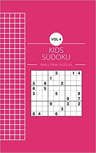 okumak Vol 4 Kids Sudoku Small Print Puzzles: Logic and Brain Mental Challenge Puzzles Gamebook with solutions, Indoor Games One Puzzle Per Page Gift ... Birthday, Christmas, Thanksgiving, Reunion