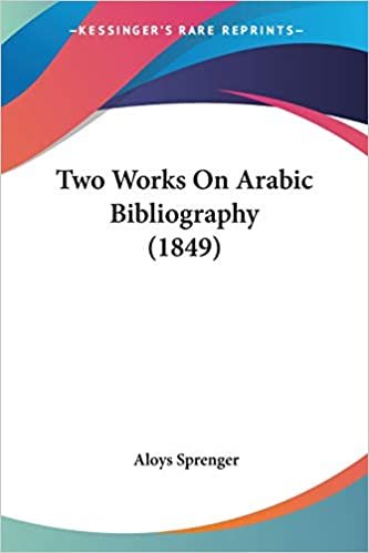 Two Works On Arabic Bibliography (1849)