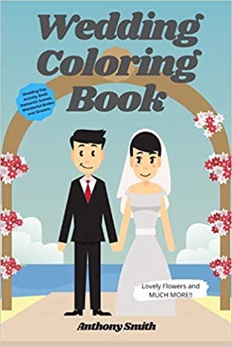 okumak Wedding Coloring Book: Wedding Day Activity Book | Romantic Scenes, Wonderful Brides and Grooms, Lovely Flowers and MUCH MORE!!