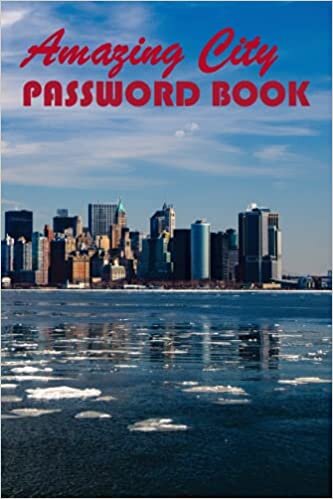 okumak Amazing City Password Book: Password Book with Alphabetical Order A-Z Tabs Large Print, Keeping Track of Site Name,Password,UserID/E-mail,Website,SecurityQ/A,notes.