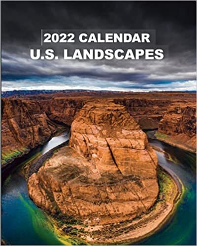 okumak 2022 Calendar U.S. Landscapes: Sunday-Saturday with Nature Images; Includes Tracker for Finances and Important Dates