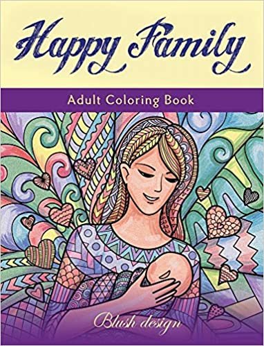 Happy Family: Adult Coloring Book