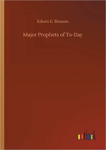 okumak Major Prophets of To-Day