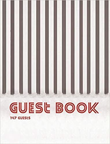 okumak Guest Book, 147 Guests, Blank Write-in Notebook.