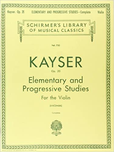 okumak H.E. Kayser: 36 Elementary And Progressive Studies Complete Op.20 (Violin) (Schirmer&#39;s Library of Musical Classics)