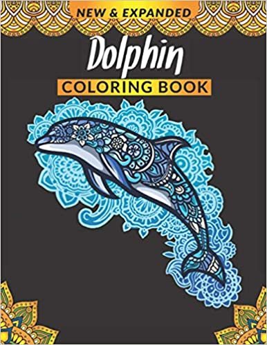 okumak Dolphin Coloring Book: Exciting Designs to Reduce Stress and Anxiety, Best Gift for Adults &amp; Kids