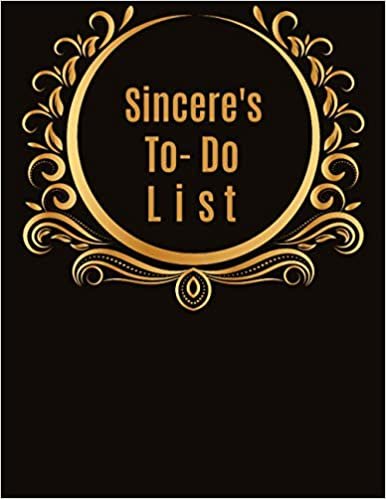 okumak Sincere&#39;s To-Do List: Task Checklist Planner Time Management Notebook- Improve Daily Productivity, Organization &amp; Happiness, for Goal Driven Performers Seeking Work Life Balance 8.5&quot; x 11&quot;