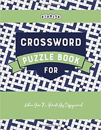 okumak Crossword Puzzle Book for When Your T.v. Remote Has Dissapeared