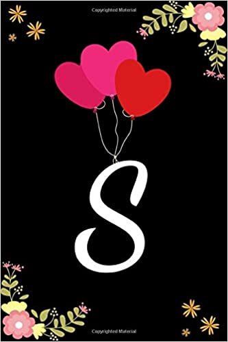okumak S: Cute Initial Monogram Letter S College Ruled Notebook. Pretty Personalized Medium Lined Journal &amp; Diary for Writing &amp; Note Taking for Girls and ... Floral Print. 6&quot; x 9&quot; inch with 130 pages