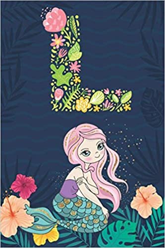 okumak L: Initial Monogram Notebook Letter L for mermaid lovers, Work, School, Writing Pad, Journal or Diary, Monogrammed Gifts for any Occasion, (Lined Notebook 6x9, 120 Pages )