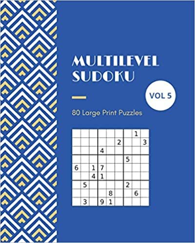 okumak Multilevel Sudoku 80 Large Print Large Puzzles Vol 1: Logic and Brain Mental Challenge Puzzles Gamebook with solutions, Indoor Games One Puzzle Per ... Night, Camp, For Birthday, Christmas, Reunion