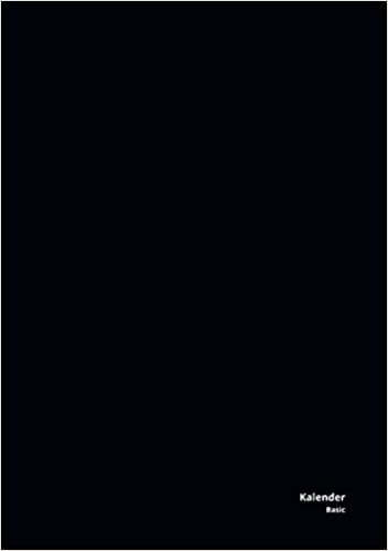 okumak Kalender Basic - Wochenplaner, undatiert - Umschlag schwarz, Hardcover Fadenbindung, 19 x 27 cm, 132 Seiten